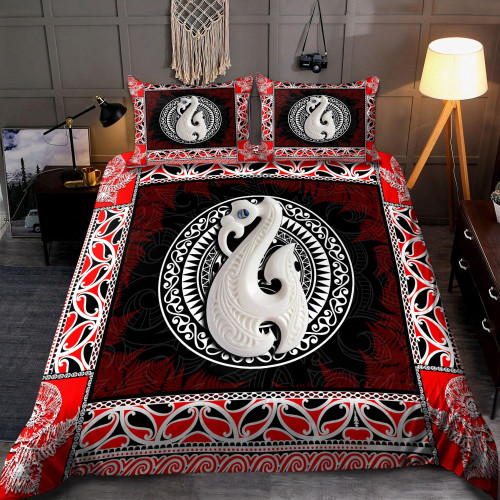 New Zealand Maori Aotearoa Manaia Paua Duvet Cover Bedding Set