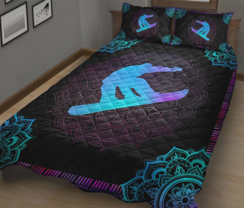 Snowboarding Light Color  Bed Sheets Spread  Duvet Cover Bedding Sets