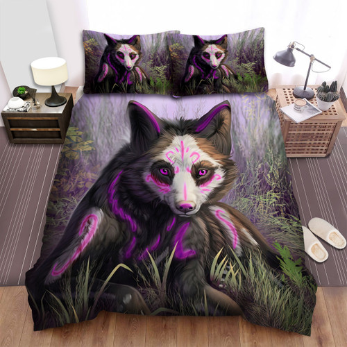 The Wildlife - The Masquerading Coyote Art Bed Sheets Spread Duvet Cover Bedding Sets
