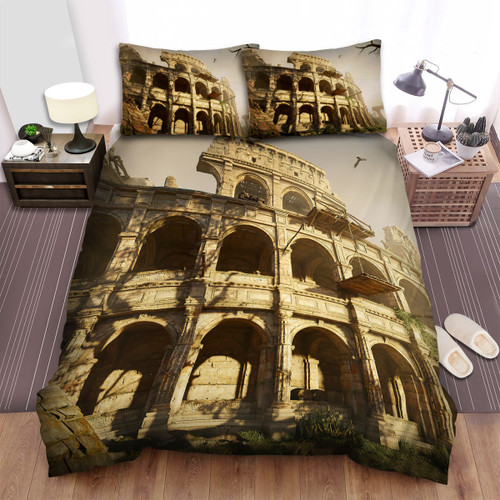 Colosseum Abandoned Bed Sheets Spread  Duvet Cover Bedding Sets