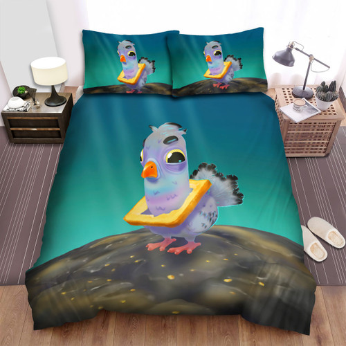 The Wild Bird - The Pigeon On The Ground Bed Sheets Spread Duvet Cover Bedding Sets