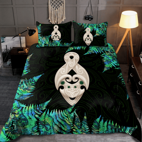 New Zealand Aotearoa Manaia Fern Duvet Cover Bedding Set