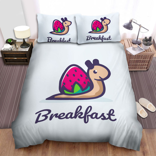 The Animal - Breakfast The Strawberry Snail Bed Sheets Spread Duvet Cover Bedding Sets