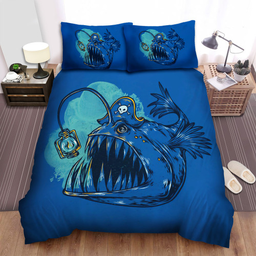The Wild Animal - The Anglerfish Captain Art Bed Sheets Spread Duvet Cover Bedding Sets
