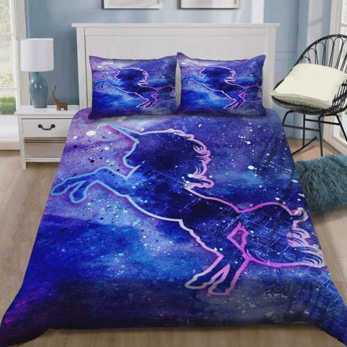 Unicorn Galaxy  Bed Sheets Spread  Duvet Cover Bedding Sets