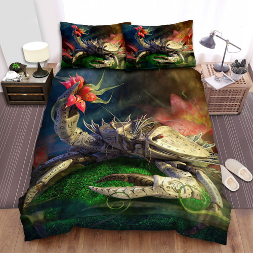 The Wild Animal - The Crab Collecting A Flower Bed Sheets Spread Duvet Cover Bedding Sets