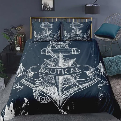 Sailing Marine Boys Nautical  Bed Sheets Spread  Duvet Cover Bedding Sets