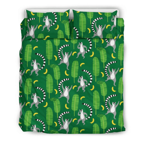 Lemur And Banana Bed Sheets Duvet Cover Bedding Sets