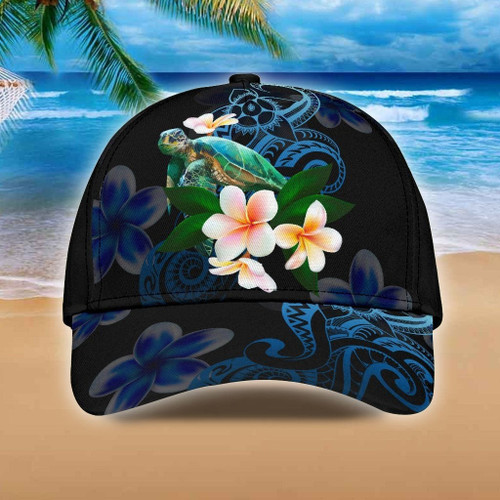 Amazing Polynesian Plumeria 3D Cap & Hat, 3D Baseball Cap, Classic Cap