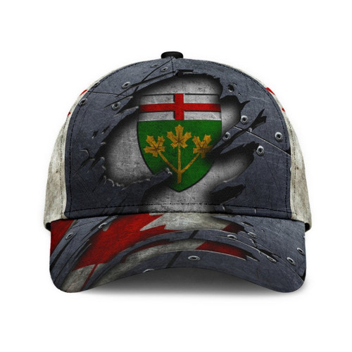 Canadian Ontario 3D Cap & Hat, 3D Baseball Cap, Classic Cap
