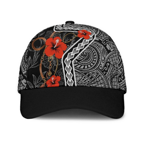 Amazing Polynesian Hibiscus 3D Cap & Hat, 3D Baseball Cap, Classic Cap