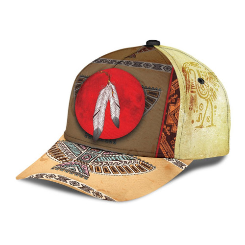 Native American Sun and Feather 3D Cap & Hat, Classic Cap, 3D Baseball Cap