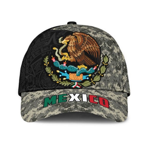 Mexico Aztec Camo 3D Cap & Hat, Classic Cap, 3D Baseball Cap
