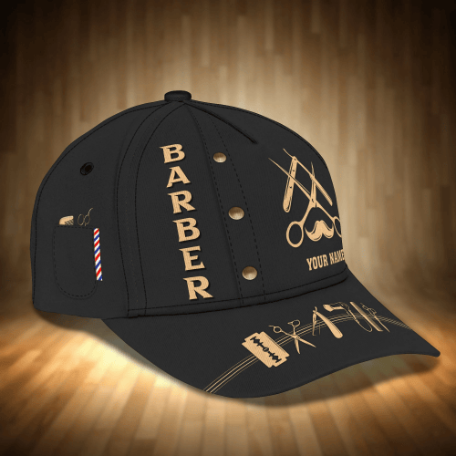 Barber Tools 3D Cap & Hat, Classic Cap, 3D Baseball Cap