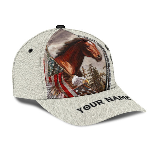 Personalized Rodeo Classic American Flag Pride 3D Cap & Hat, Classic Cap, 3D Baseball Cap