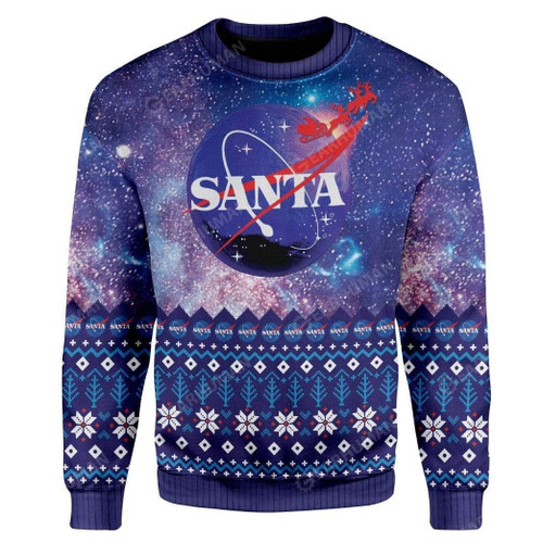 Galaxy Nasa For Unisex Ugly Christmas Sweater, All Over Print Sweatshirt