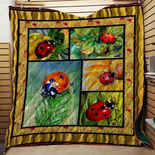 Ladybug Quilt Blanket Great Customized Gifts For Birthday Christmas Thanksgiving Perfect Gifts For Ladybug Lover