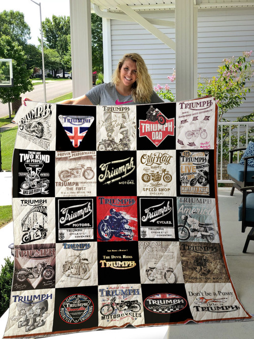 I'm Devil Rides Triumph Quilt Blanket Great Customized Blanket Gifts For Birthday Christmas Thanksgiving
