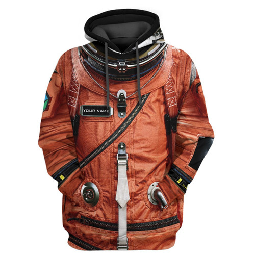 Nasa Orange Astronaut Flightsuit For Men 3D All Over Print Hoodie, Or Zip-up Hoodie