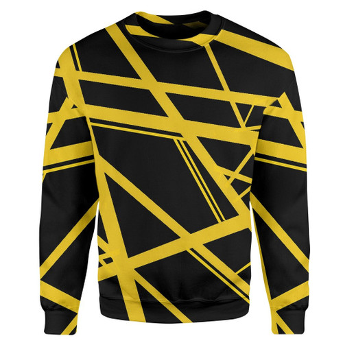 Yellow Frankenstrat Strings Ugly Christmas Sweater, All Over Print Sweatshirt