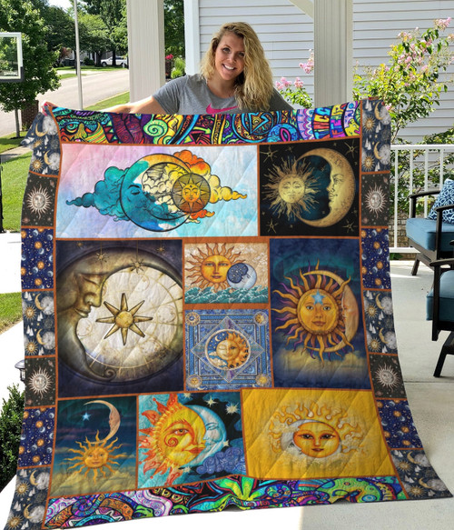 The Sun And The Moon Quilt Blanket Great Customized Gifts For Birthday Christmas Thanksgiving Perfect Gifts For Sun And Moon Lover