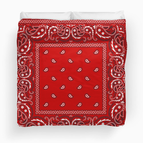Bandana Red Duvet Cover Bedding Set