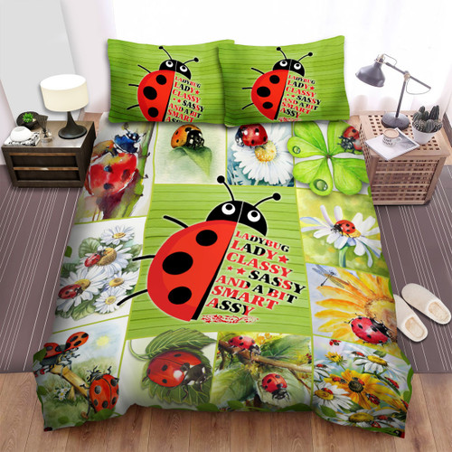 Ladybug Lady Classy Sassy And A Bit Smart Assy Bed Sheets Spread Duvet Cover Bedding Sets