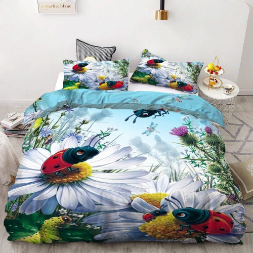 Ladybug  Bed Sheets Spread  Duvet Cover Bedding Sets