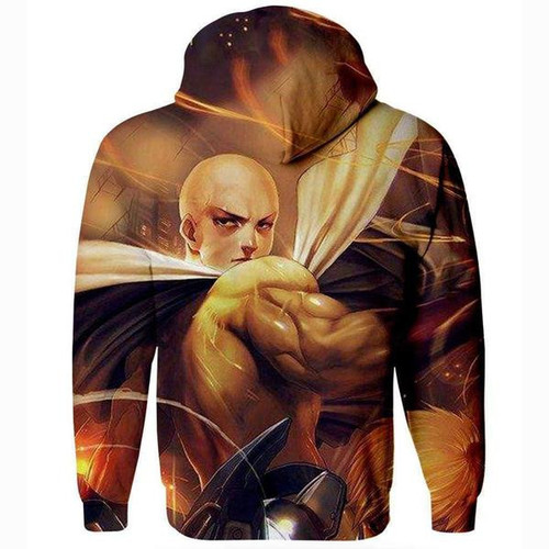 One Punch Man Yellow 3D All Over Print Hoodie, Or Zip-up Hoodie