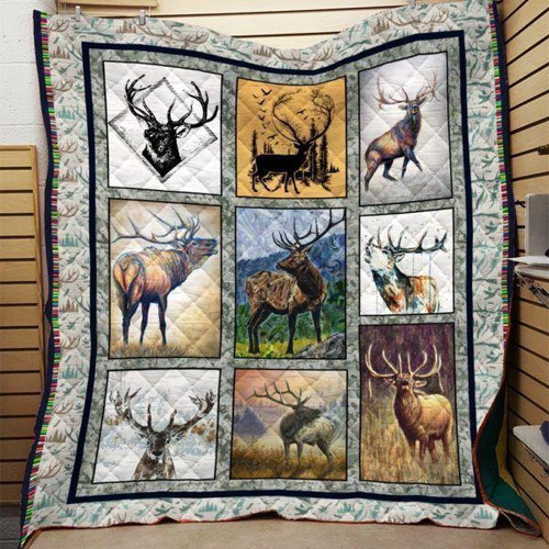 Deer In Nature Quilt Blanket Great Customized Blanket Gifts For Birthday Christmas Thanksgiving Anniversary