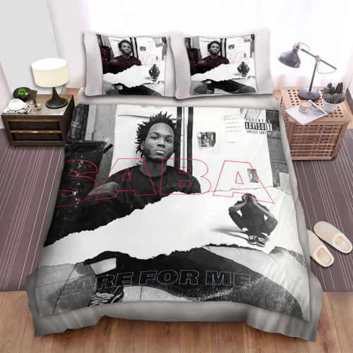Saba Black & White Bed Sheets Spread Comforter Duvet Cover Bedding Sets