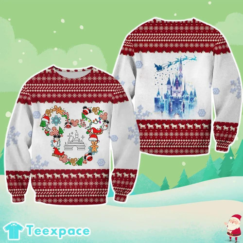 Disney Castle Ugly Christmas Sweater