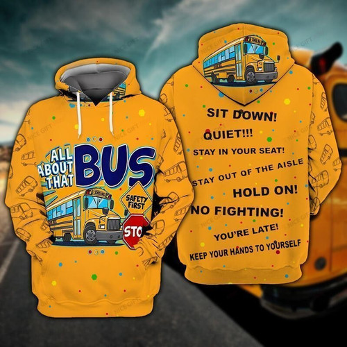 All About That Bus 3D Hoodie All Over Print, Zip-up Hoodie