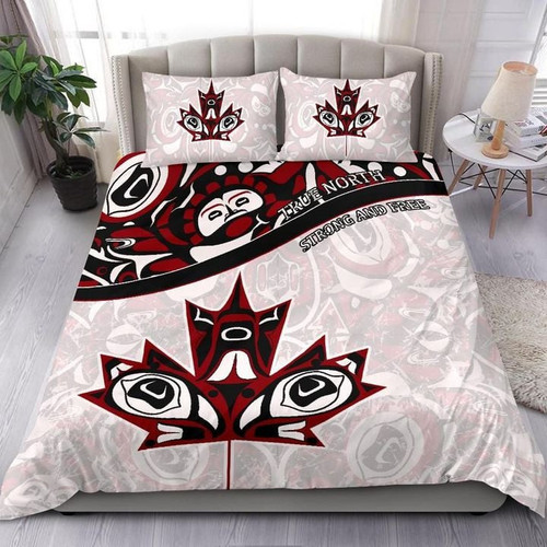True North Strong And Free Canadian Proud Duvet Cover Bedding Set