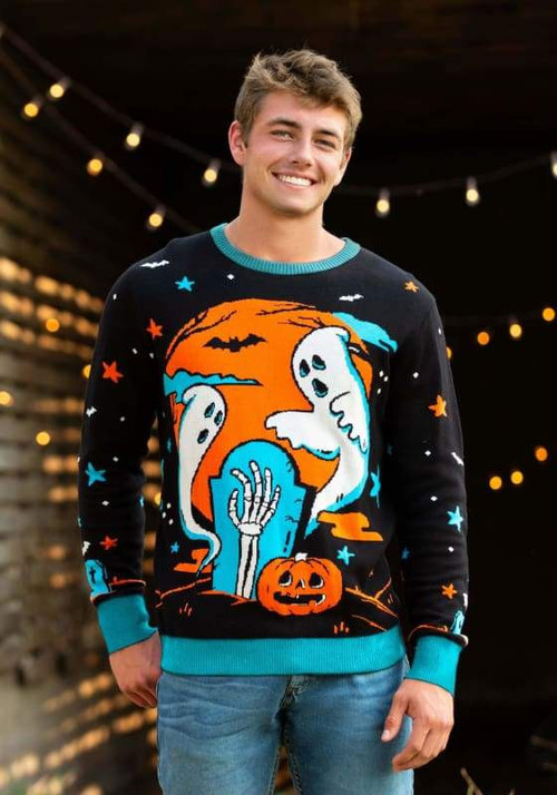 Neon Halloween Ugly Sweater