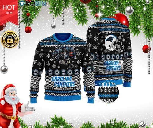 Carolina Panthers Football Ugly Christmas Sweater, All Over Print Sweatshirt