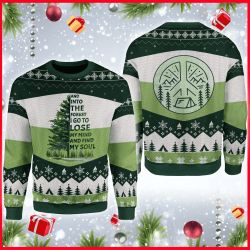 And Into The Forest I Go Camping For Unisex Ugly Christmas Sweater, All Over Print Sweatshirt