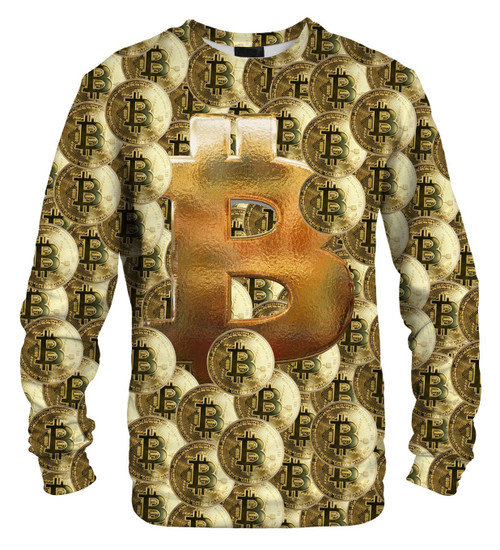 Bitcoin Ugly Christmas Sweater, All Over Print Sweatshirt