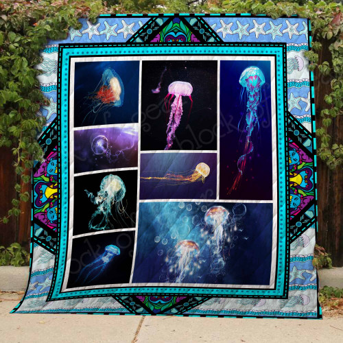 Jellyfish Quilt Blanket Great Customized Blanket Gifts For Birthday Christmas Thanksgiving Anniversary
