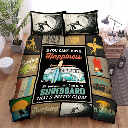 Surfing Hobby And Surfboard Bed Sheets Spread Duvet Cover Bedding Set