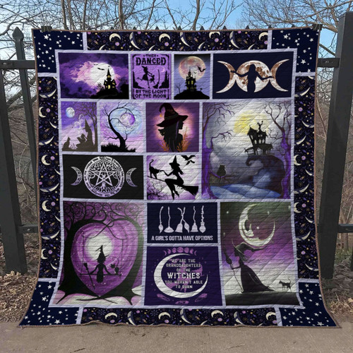 Wicca A Girl's Gotta Have Options Quilt Blanket Great Customized Gifts For Birthday Christmas Thanksgiving Perfect Gifts For Wicca Lover