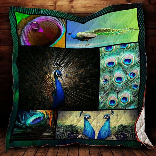 Peacock Couple Quilt Blanket Great Customized Gifts For Birthday Christmas Thanksgiving Perfect Gifts For Peacock Lover