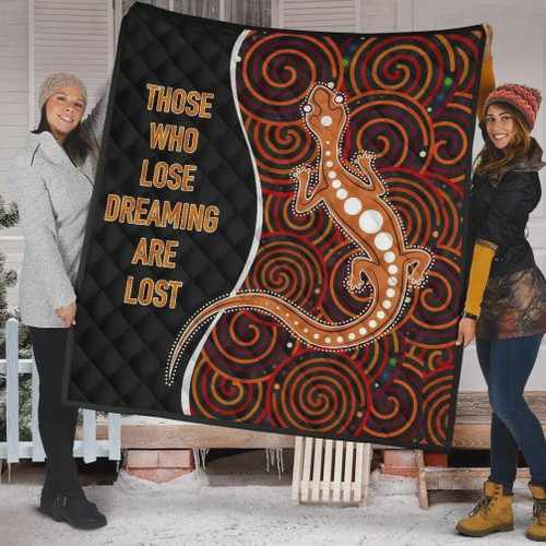 Lizard Those Who Lose Dreaming Are Lost Quilt Blanket Great Customized Blanket Gifts For Birthday Christmas Thanksgiving