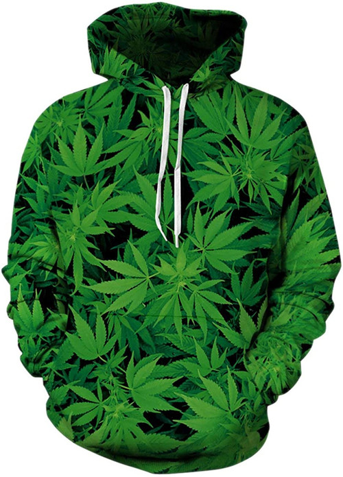 Marijuana 3d Style 2 Hoodie