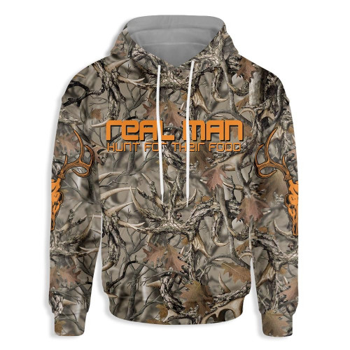 Real Man Hunt For Their Food For Unisex 3D All Over Print Hoodie, Or Zip-up Hoodie
