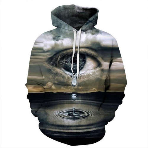 Clouds Big Eye Crying For Unisex 3D All Over Print Hoodie, Or Zip-up Hoodie