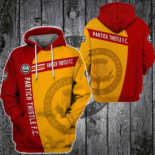 Partick Thistle FC 3D All Over Print Hoodie, Or Zip-up Hoodie