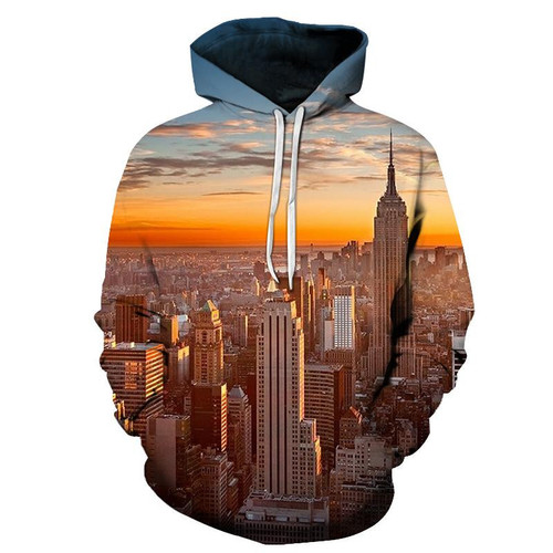 New York At Sunrise 3D All Over Print Hoodie, Or Zip-up Hoodie