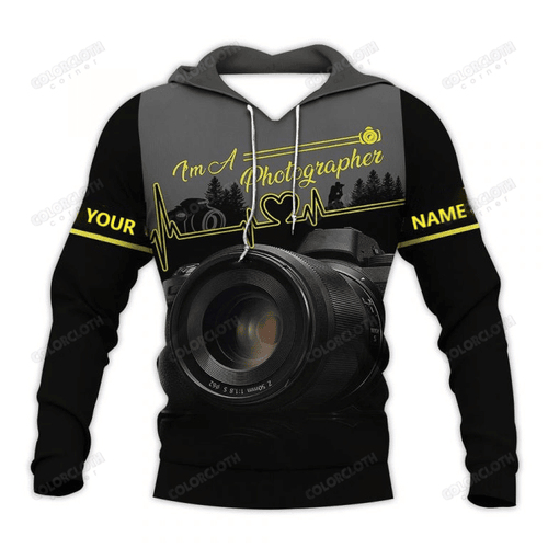 Personalized Custom Name Photographer 3d All Over Print Hoodie, Or Zip-up Hoodie