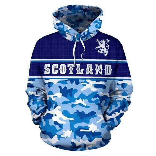 Scotland 3D All Over Printed Hoodie, Zip- Up Hoodie